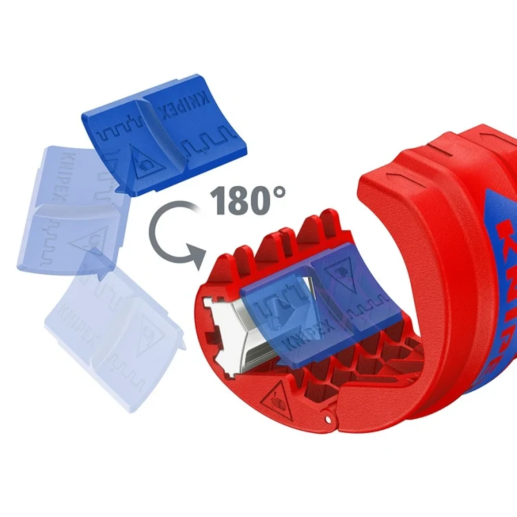 Obcinak do cięcia okrągłych rur falistych o śr. 19-56 mm BiX Knipex 90 22 10 V01 - 9