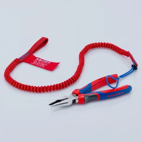 Szczypce (kombinerki) wielofunkcyjne uniwersalne ze szpiczastymi szczękami rękojeści Comfort 08 22 185 Knipex - możliwość zaczepiania linki zabezpieczającej - 2