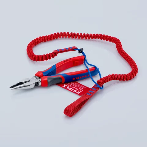 Szczypce (kombinerki) wielofunkcyjne uniwersalne ze szpiczastymi szczękami rękojeści Comfort 08 22 185 Knipex - możliwość zaczepiania linki zabezpieczającej - 3