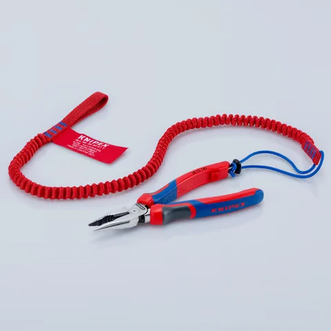 Szczypce (kombinerki) wielofunkcyjne uniwersalne ze szpiczastymi szczękami rękojeści Comfort 08 22 185 Knipex - możliwość zaczepiania linki zabezpieczającej - 4
