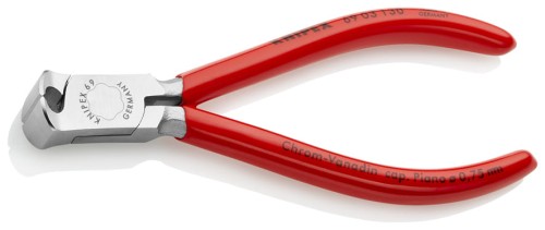 Szczypce tnące czołowe małe dla mechaników, rękojeści PCW Knipex 69 03 130