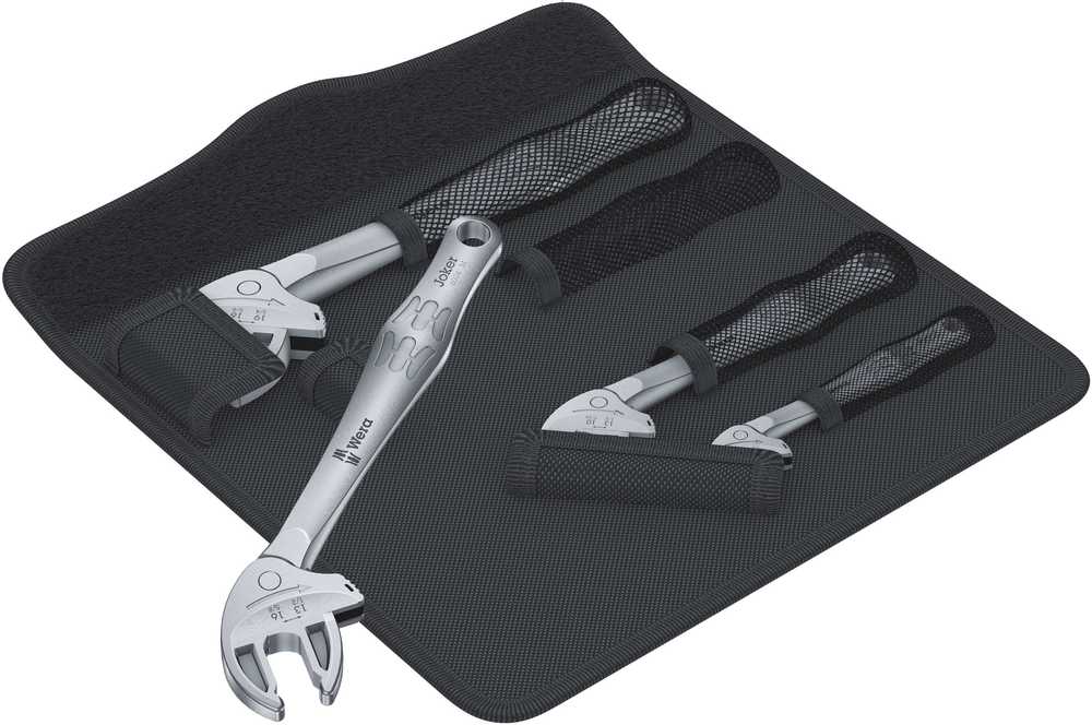 Zestaw samonastawnych kluczy płaskich 6004 Joker 4 Set 1 Wera