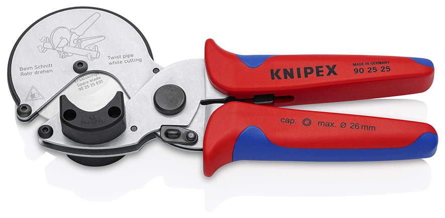 Obcinak do rur kompozytowych i z tworzyw sztucznych  śr. do 26 mm Knipex 90 25 25