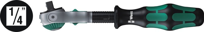 Grzechotka "Zyklop Speed" regulowana do kluczy nasadowych 1/4" Wera 8000 A